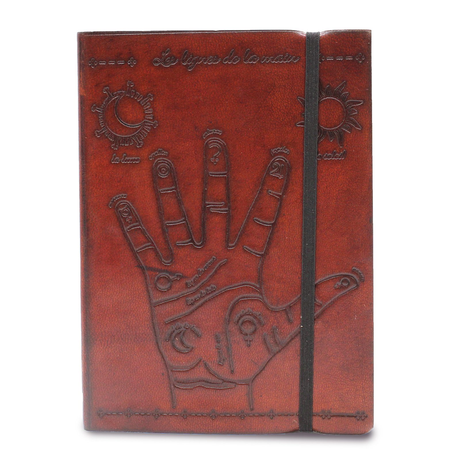 Caderno pequeno com elástico - Quiromancia - Ecoaura